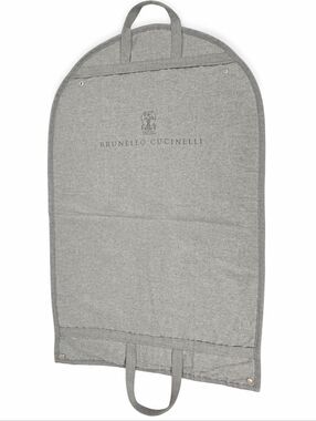 Brunello Cucinelli Gray Garment Bag – Large Travel Dust Bag w/ Handles & Zipper